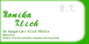 monika klich business card